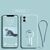 【with kickstand】Silicone anti-drop iPhone cases for iPhone 12 Light cyan