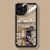 BE@RBRICK(Bearbrick) Tempered glass mobile phone cases for iphone 12 series 11 series x series 7/8 series Gold