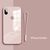 【Glass】iPhone Strap cases for iPhone XS Max Pink