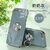 【Electroplating Bright Surface】【with Ring stand】 iPhone cases for iPhone 7plus/8plus Grey