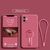 【with kickstand】 Silicone anti-drop iPhone cases for iPhone 12Pro Camellia Red
